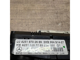 Блок управления климат-контролем A2518203789, 5HB96491427 Mercedes-Benz R W251