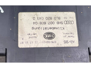 Блок управления климат-контролем 8L0820043D, 5HB007608   Audi A3 S3 8L