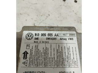 Блок подушек безопасности 1K0909605AA, 5WK43411 Skoda Octavia Mk2 (1Z)