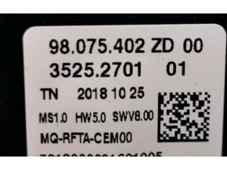 Блок управления климат-контролем 98075402ZD, 20181025   Opel Combo E