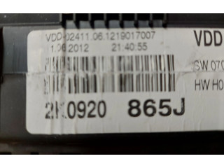 Přístrojová deska  Volkswagen Caddy 2012 2K0920865J  