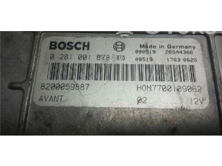 Блок управления 0281001878, 8200059887   Renault Clio II