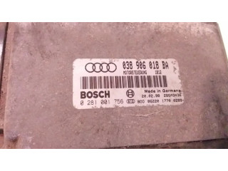 Блок управления двигателя 038906018BA, 0281001756   Audi A3 S3 8L