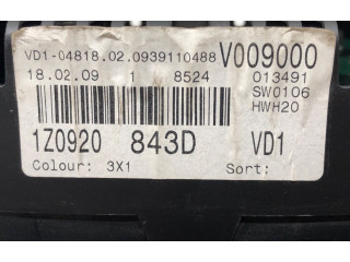 Панель приборов 1Z0920843D Skoda Octavia Mk2 (1Z)