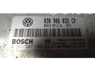 Блок управления двигателя 030906032CP, 0261207199 Volkswagen Lupo