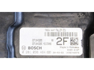 Блок управления двигателя 0281036484, 237104328S Dacia Dokker