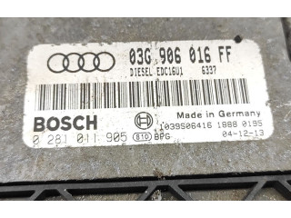 Блок управления двигателя 03G906016FF, 0281011905   Audi A3 S3 8P