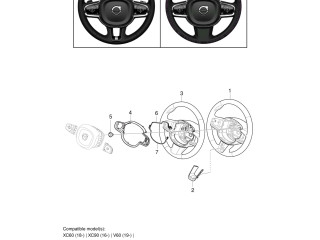 Руль Volvo XC60 2017 - года 31407813, 32288779
