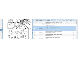 Подушка безопасности водителя 31332812, 30754304 Volvo XC90