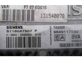 Блок управления коробкой передач 9649117580, S118047507F   Citroen C5