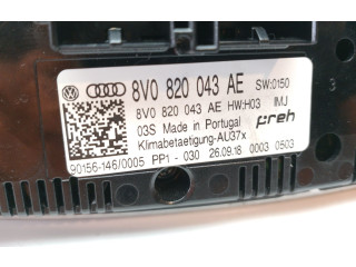 Модуль блока управления кондиционером 8V0820043AE, 8V0820043AEIMJ   Audi A3 S3 8V