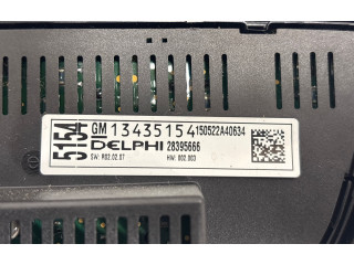 Блок управления климат-контролем 13362778, 13435154 Opel Meriva B