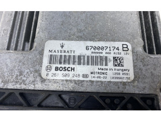 Блок управления двигателя 0261S09248, 670007174 Maserati Ghibli