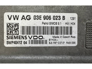 Блок управления двигателя 03E906023B, 5WP4041204 Skoda Fabia Mk2 (5J)