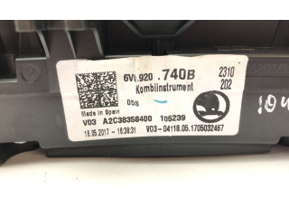 Панель приборов A2C38358400, 6V0.920.740B Skoda Fabia Mk3 (NJ)