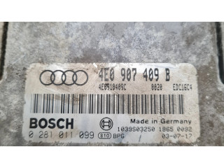 Řídící jednotka 4E0907409B, 0281011099   Audi A8 S8 D3 4E 2003