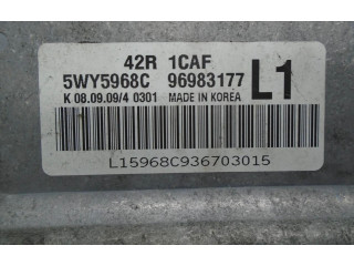 Блок управления двигателем Блок управления 5WY5968C Chevrolet Astra