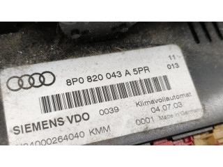 Блок управления климат-контролем 8P0820043A Audi A3 S3 8P