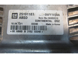 Блок управления двигателя 25191187, 5WY1V20A   Chevrolet Spark