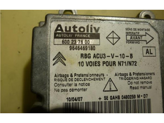 Блок подушек безопасности 600237600, 9646469180 Citroen Xsara