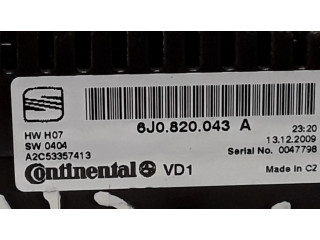 Блок управления климат-контролем 6J0820043A Seat Ibiza IV (6J,6P)