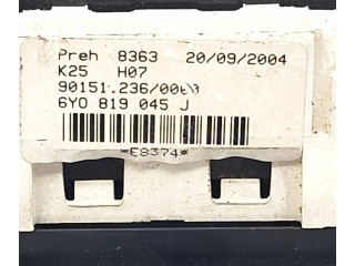 Блок управления климат-контролем 6Y0819045J Skoda Fabia Mk1 (6Y)