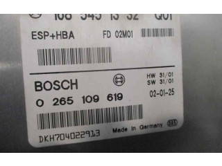 Блок управления АБС 1685451332, 0265109619 Mercedes-Benz A W168