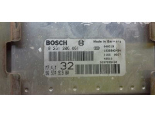 Блок управления двигателя 0261206861, 9653491980 Peugeot 306