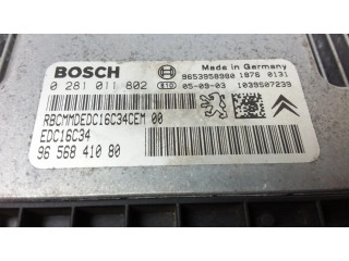 Блок управления двигателя 0281011802, 9656841080   Citroen Xsara Picasso