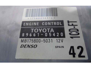 Řídící jednotka 8966105420, 1758005031 Toyota Avensis T220 2001