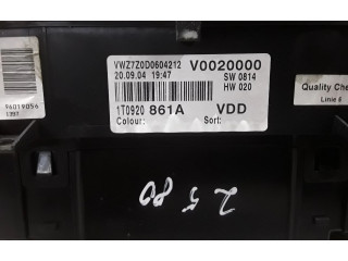 Панель приборов 1T0920861A   Volkswagen Touran I       