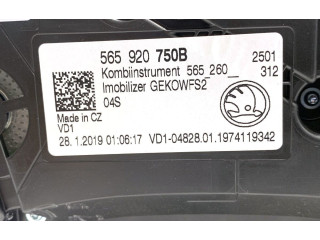 Панель приборов 565920750B Skoda Karoq