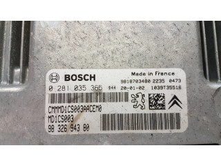Блок управления двигателя 9832694380, 0281035365   Peugeot 3008 II