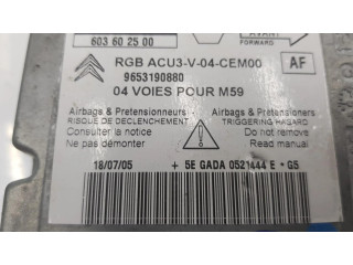 Блок подушек безопасности 9653190880, 2222DL   Citroen Berlingo