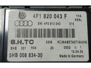 Блок управления климат-контролем 4F1820043F   Audi A6 S6 C6 4F