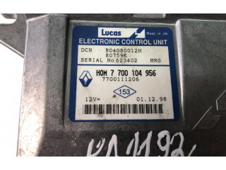 Блок управления двигателем ECU 7700104956   Renault Kangoo I 1999