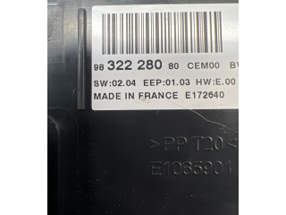 Блок управления климат-контролем 9832228080, E172640 Citroen C3 Aircross