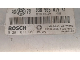 Блок управления двигателя 038906019KF, 0281011202   Volkswagen PASSAT B5