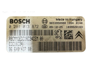 Řídící jednotka 9664843780, 9653958980 Citroen C3 Picasso 2011