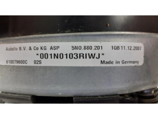 Подушка безопасности водителя 5N0880201, E509E316911U176   Volkswagen Touran I