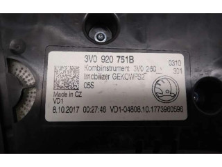 Панель приборов 3V0920751B   Skoda Superb B8 (3V)       