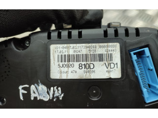 Geschwindigkeitsmesser Cockpit 5J0920810D   Skoda Fabia Mk2 (5J)       