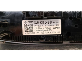 Блок управления климат-контролем 8V0820043D   Audi A3 S3 8V
