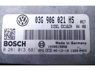 Řídící jednotka 03G906021HS, 0281013681 Volkswagen Caddy 2007