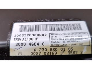 Подушка безопасности двери A2308600105   Mercedes-Benz SL AMG R230