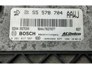 Блок управления двигателя 55578704, 0281017587   Opel Meriva B