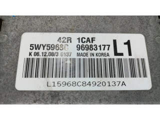 Блок управления двигателя 42R1CAF, 5WY5968C   Chevrolet Aveo