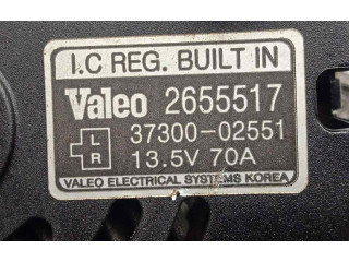 Генератор 2655517-3730002551, VALEO-70AH-12V Hyundai i10