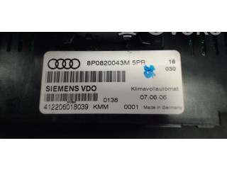 Блок управления климат-контролем 8P0820043M Audi A3 S3 8P