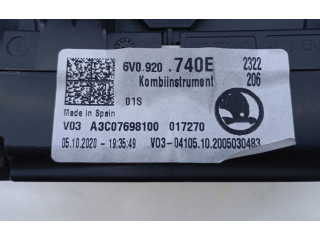Спидометр (приборный щиток) 6V0920740E, A3C07698100   Skoda Fabia Mk3 (NJ)   